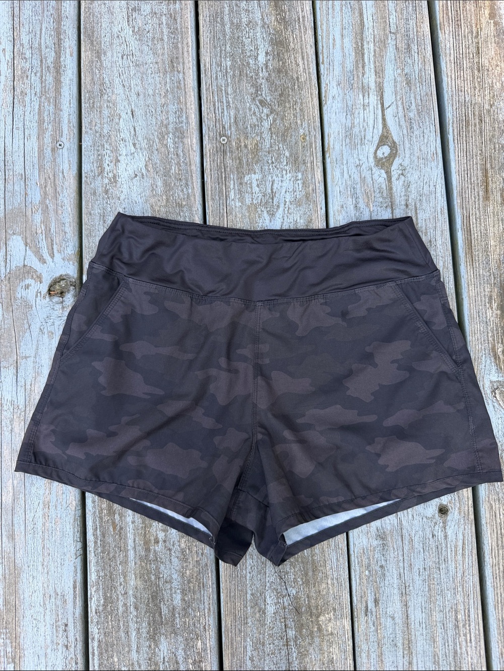 Kyodan Women's Black Camo Athletic Shorts